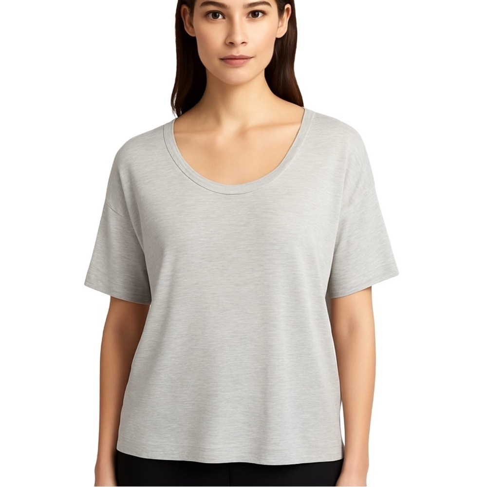 LAFAYETTE 148 New York Rayon Long Crop Tee